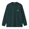 T-SHIRT HOMME L/S POCKET VERT FONCE VERT FONCE