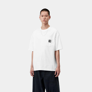 T-SHIRT HOMME OG LOOSE POCKET BLANC BLANC