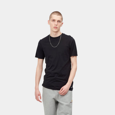 T-SHIRT HOMME PACK X2 CREW NECK NOIR NOIR