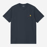 T-SHIRT HOMME S/S AMERICAN SCRIPT BLEU MER BLEU MER