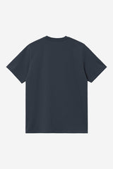 T-SHIRT HOMME S/S AMERICAN SCRIPT BLEU MER BLEU MER