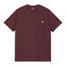 T-SHIRT HOMME S/S AMERICAN SCRIPT BORDEAUX BORDEAUX