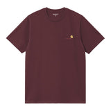 T-SHIRT HOMME S/S AMERICAN SCRIPT BORDEAUX BORDEAUX