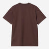 T-SHIRT HOMME S/S AMERICAN SCRIPT MARRON MARRON