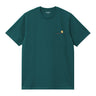 T-SHIRT HOMME S/S AMERICAN SCRIPT VERT FONCE VERT FONCE