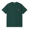 T-SHIRT HOMME S/S AMERICAN SCRIPT VERT FONCE VERT FONCE