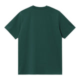 T-SHIRT HOMME S/S AMERICAN SCRIPT VERT FONCE VERT FONCE