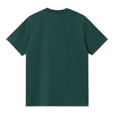 T-SHIRT HOMME S/S AMERICAN SCRIPT VERT FONCE VERT FONCE