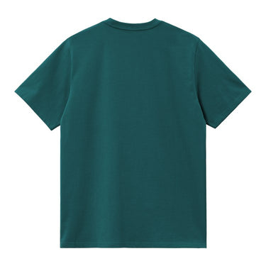 T-SHIRT HOMME S/S AMERICAN SCRIPT VERT FONCE VERT FONCE