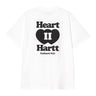 T-SHIRT HOMME S/S HEART II HARTT BLANC BLANC
