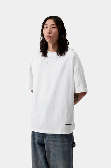T-SHIRT HOMME S/S LINK SCRIPT BLANC BLANC