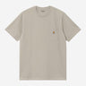 T-SHIRT HOMME S/S POCKET GRIS GRIS
