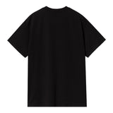 T-SHIRT HOMME S/S SCRIPT EMBROIDER NOIR NOIR