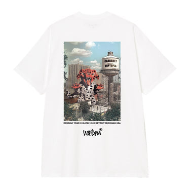 T-SHIRT HOMME S/S WIPTOPIA BLANC BLANC