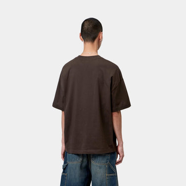 T-SHIRT HOMME SIGNATURE SCRIPT MARRON MARRON