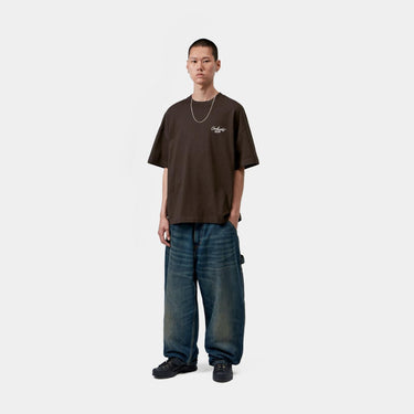 T-SHIRT HOMME SIGNATURE SCRIPT MARRON MARRON