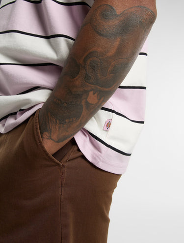 T-SHIRT HOMME EMBROIDERY STRIPE ECRU ECRU