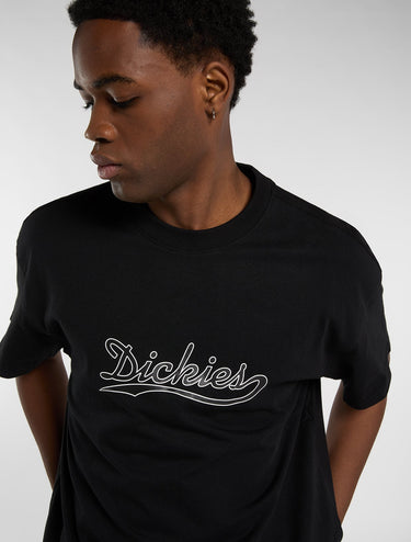 T-SHIRT HOMME LOOSE WAVE NOIR NOIR