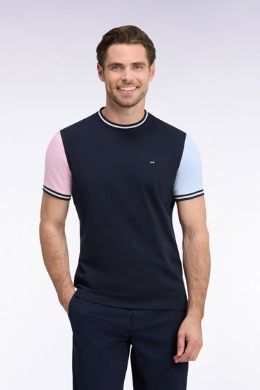 T-SHIRT HOMME COL ROND MARINE MARINE