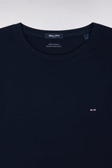 T-SHIRT HOMME LOGO COL ROND MARINE MARINE