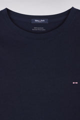 T-SHIRT HOMME LOGO COL ROND MARINE MARINE