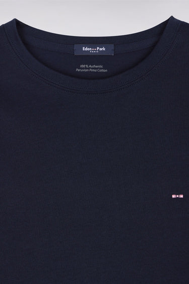 T-SHIRT HOMME LOGO COL ROND MARINE MARINE