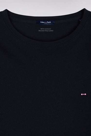 T-SHIRT HOMME LOGO COL ROND NOIR NOIR