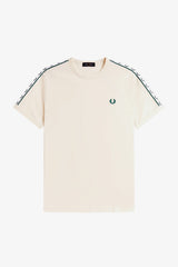 T-SHIRT HOMME CONTRAST TAPE RINGER ECRU 560 ECRU 560