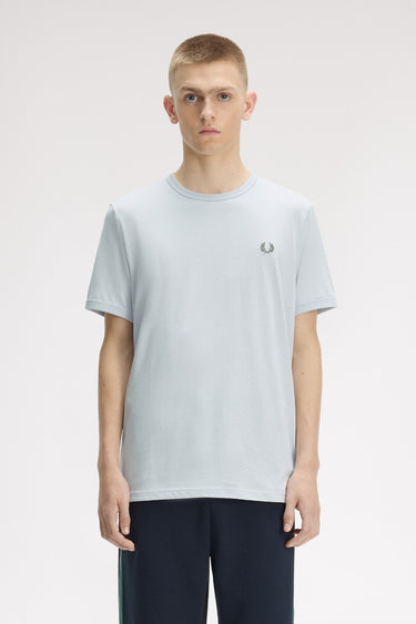 T-SHIRT HOMME RINGER BLEU CIEL 28A BLEU CIEL 28A