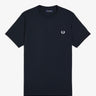 T-SHIRT HOMME RINGER MARINE 608 MARINE 608