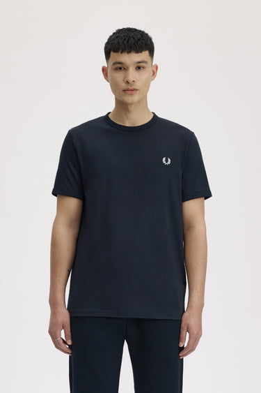 T-SHIRT HOMME RINGER MARINE 608 MARINE 608