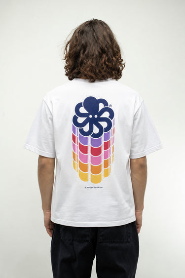 T-SHIRT HOMME CLASSIC MAXI COLORS BLANC BLANC