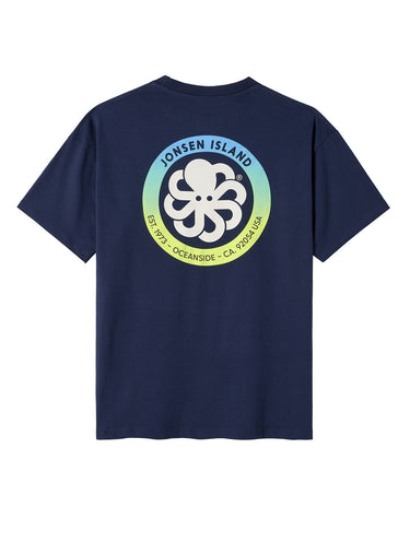 T-shirt Jonsen Island Confort Authentic Diamond bleu marine – vue 2