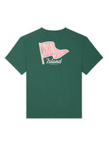 T-SHIRT HOMME CONFORT FLAG COLOR R VERT VERT