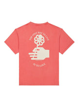 T-SHIRT HOMME CONFORT FLOWER LOVE ROUGE ROUGE