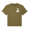 T-SHIRT HOMME CONFORT FLOWER LOVE VERT VERT