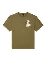 T-SHIRT HOMME CONFORT FLOWER LOVE VERT VERT