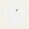 T-SHIRT HOMME COLE TABLE BLANC BLANC