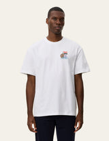 T-SHIRT HOMME COLE TABLE BLANC BLANC