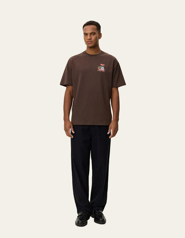 T-SHIRT HOMME COLE TABLE MARRON MARRON