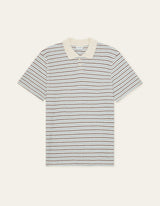 T-SHIRT HOMME KNITTED STRIPE ECRU ECRU