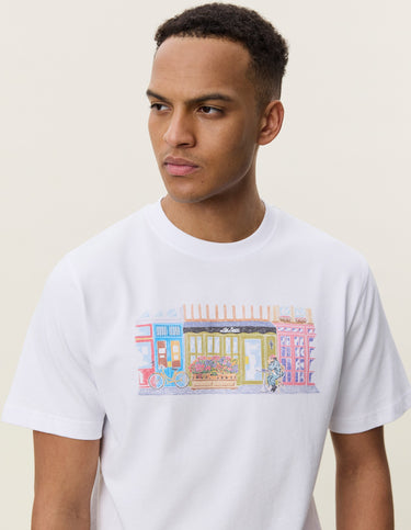 T-SHIRT HOMME MARKET BLANC BLANC