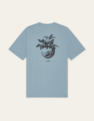 T-SHIRT HOMME PLANT BLEU BLEU