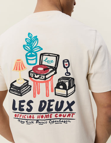 T-SHIRT HOMME RECORD IVOIRE IVOIRE