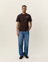 T-SHIRT HOMME RECORD MARRON MARRON