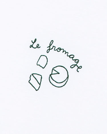 T-SHIRT HOMME POPINCOURT LE FROMAGE / GOTS BLANC BLANC