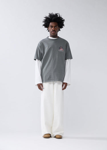 T-SHIRT HOMME BUFFET KAKI KAKI