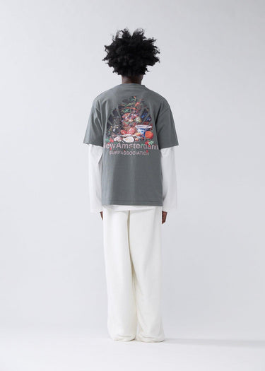 T-SHIRT HOMME BUFFET KAKI KAKI