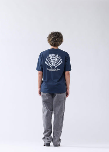 T-SHIRT HOMME COLLAGE MARINE MARINE