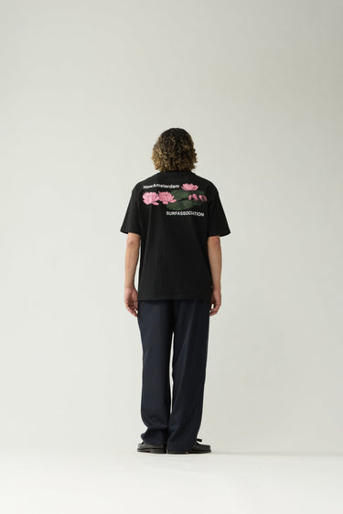 T-SHIRT HOMME LILIES NOIR NOIR
